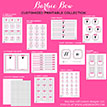 Glamour Girl Bow Spa Birthday Party Printable Collection